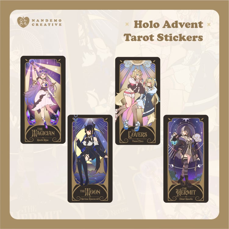 Hololive EN Advent Tarot Sticker Set